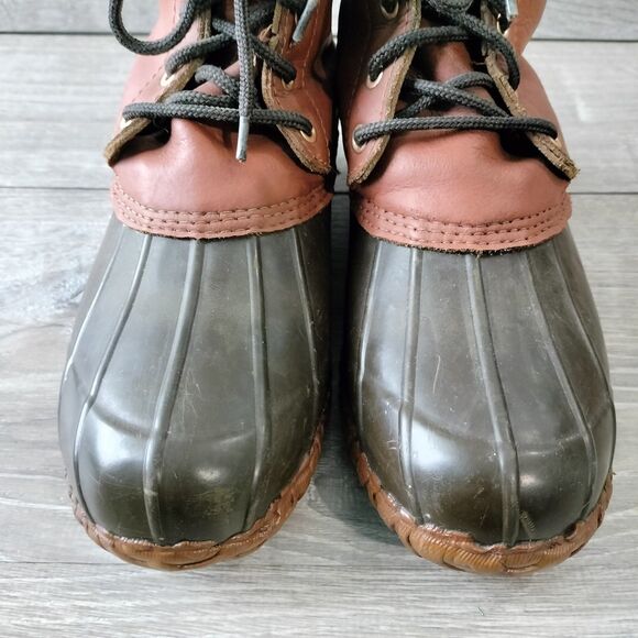 Proline Mens Waterproof Duck Boots Size 9 Leather Rubber Lined Mid Ankle Hunting - Picture 6 of 14